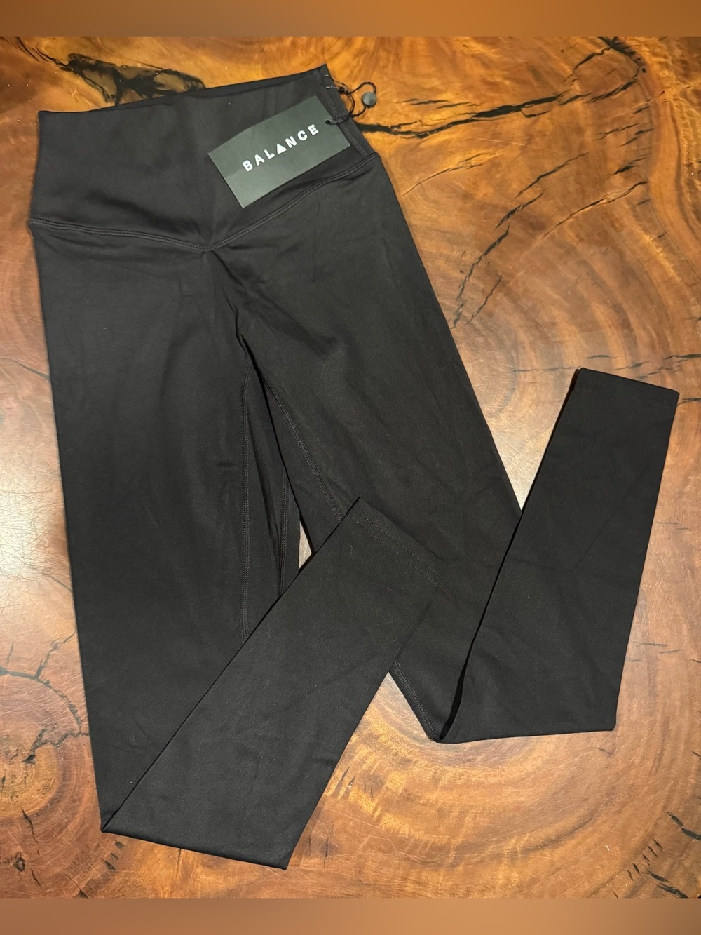 Balance Athletica Girls/Womens Black High-Rise Performance Leggings